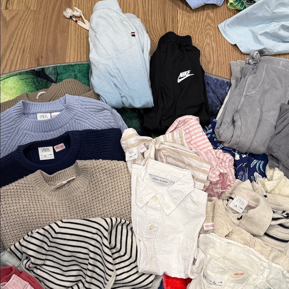 Boys Clothing Haul size 4T Janie and Jack, Zara, Jordan, Dennys, Rylee and Crew - Picture 9 of 9